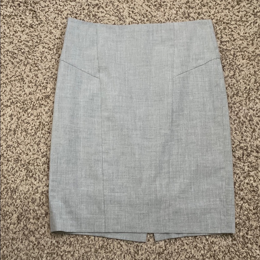 The Limited Light Gray Pencil Skirt